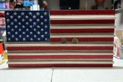 Challenge Coin holder with coins